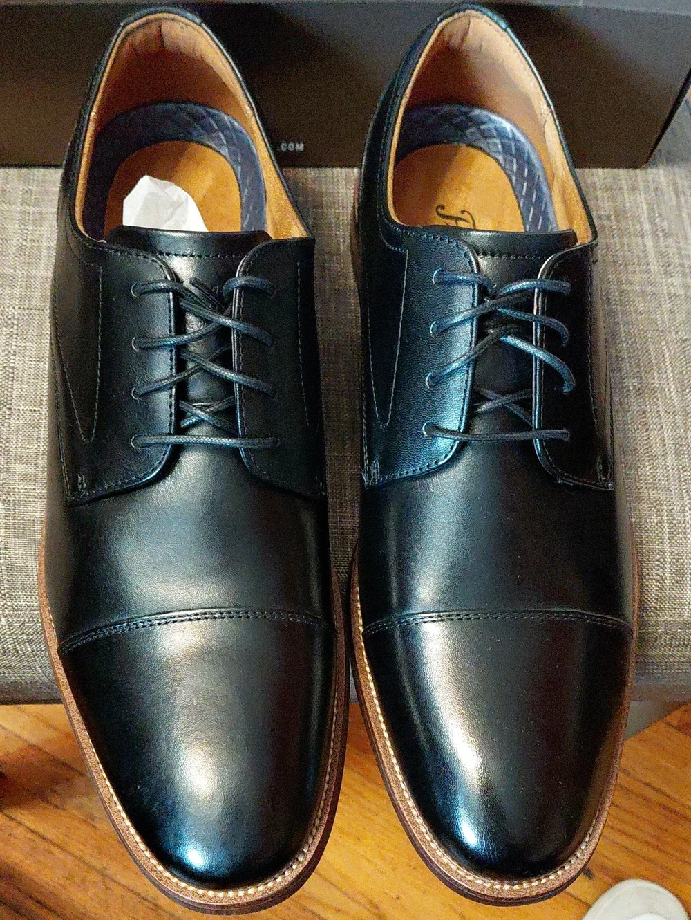 Florsheim Men's Black Leather Rucci  Oxford Dress Shoes Size 10.5